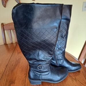 St. John's Bay knee high wide calf boot